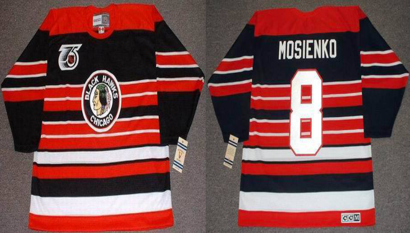 2019 Men Chicago Blackhawks 8 Mosienko red CCM NHL jerseys